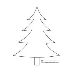 Dibujo para colorear: Árbol de Navidad (Fiestas y Celebraciones) #167489 - Dibujos para Colorear e Imprimir Gratis