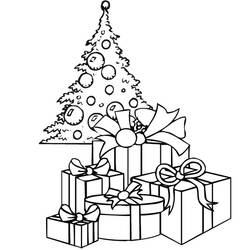 Dibujo para colorear: Árbol de Navidad (Fiestas y Celebraciones) #167506 - Dibujos para Colorear e Imprimir Gratis