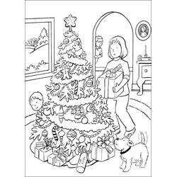 Dibujo para colorear: Árbol de Navidad (Fiestas y Celebraciones) #167511 - Dibujos para Colorear e Imprimir Gratis