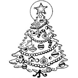 Dibujo para colorear: Árbol de Navidad (Fiestas y Celebraciones) #167513 - Dibujos para Colorear e Imprimir Gratis