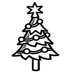 Dibujo para colorear: Árbol de Navidad (Fiestas y Celebraciones) #167514 - Dibujos para Colorear e Imprimir Gratis