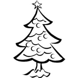 Dibujo para colorear: Árbol de Navidad (Fiestas y Celebraciones) #167543 - Dibujos para Colorear e Imprimir Gratis