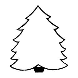 Dibujo para colorear: Árbol de Navidad (Fiestas y Celebraciones) #167577 - Dibujos para Colorear e Imprimir Gratis