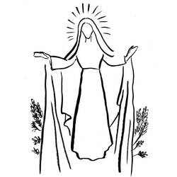 Dibujo para colorear: Asunción (Fiestas y Celebraciones) #181429 - Dibujos para Colorear e Imprimir Gratis