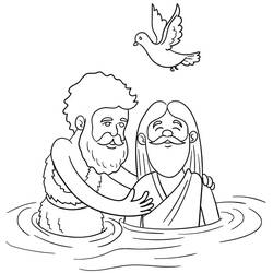 Dibujo para colorear: Bautismo (Fiestas y Celebraciones) #210728 - Dibujos para Colorear e Imprimir Gratis