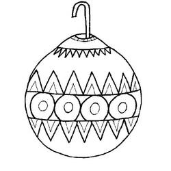 Dibujo para colorear: Bola de Navidad (Fiestas y Celebraciones) #176207 - Dibujos para Colorear e Imprimir Gratis
