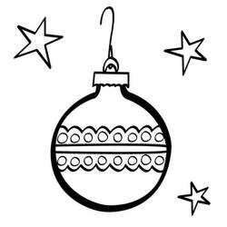 Dibujo para colorear: Bola de Navidad (Fiestas y Celebraciones) #176208 - Dibujos para Colorear e Imprimir Gratis