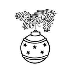 Dibujo para colorear: Bola de Navidad (Fiestas y Celebraciones) #176211 - Dibujos para Colorear e Imprimir Gratis