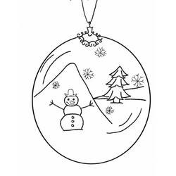 Dibujo para colorear: Bola de Navidad (Fiestas y Celebraciones) #176212 - Dibujos para Colorear e Imprimir Gratis