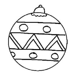 Dibujo para colorear: Bola de Navidad (Fiestas y Celebraciones) #176213 - Dibujos para Colorear e Imprimir Gratis