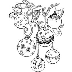 Dibujo para colorear: Bola de Navidad (Fiestas y Celebraciones) #176214 - Dibujos para Colorear e Imprimir Gratis