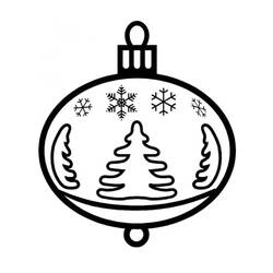 Dibujo para colorear: Bola de Navidad (Fiestas y Celebraciones) #176215 - Dibujos para Colorear e Imprimir Gratis