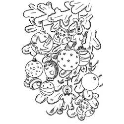 Dibujo para colorear: Bola de Navidad (Fiestas y Celebraciones) #176218 - Dibujos para Colorear e Imprimir Gratis