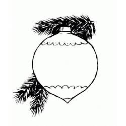 Dibujo para colorear: Bola de Navidad (Fiestas y Celebraciones) #176221 - Dibujos para Colorear e Imprimir Gratis