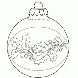 Dibujo para colorear: Bola de Navidad (Fiestas y Celebraciones) #176222 - Dibujos para Colorear e Imprimir Gratis