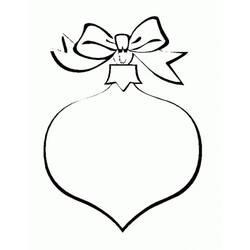 Dibujo para colorear: Bola de Navidad (Fiestas y Celebraciones) #176226 - Dibujos para Colorear e Imprimir Gratis