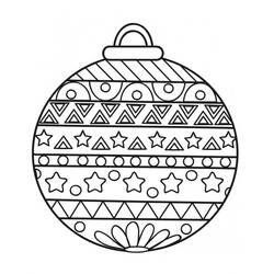Dibujo para colorear: Bola de Navidad (Fiestas y Celebraciones) #176227 - Dibujos para Colorear e Imprimir Gratis