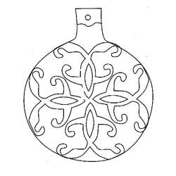 Dibujo para colorear: Bola de Navidad (Fiestas y Celebraciones) #176228 - Dibujos para Colorear e Imprimir Gratis