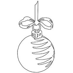 Dibujo para colorear: Bola de Navidad (Fiestas y Celebraciones) #176229 - Dibujos para Colorear e Imprimir Gratis