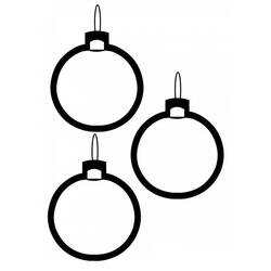 Dibujo para colorear: Bola de Navidad (Fiestas y Celebraciones) #176230 - Dibujos para Colorear e Imprimir Gratis