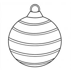 Dibujo para colorear: Bola de Navidad (Fiestas y Celebraciones) #176231 - Dibujos para Colorear e Imprimir Gratis