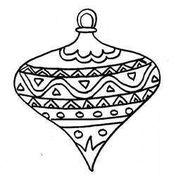Dibujo para colorear: Bola de Navidad (Fiestas y Celebraciones) #176232 - Dibujos para Colorear e Imprimir Gratis