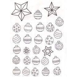 Dibujo para colorear: Bola de Navidad (Fiestas y Celebraciones) #176235 - Dibujos para Colorear e Imprimir Gratis