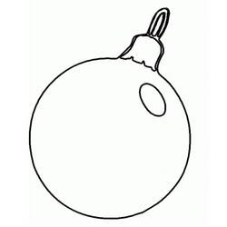 Dibujo para colorear: Bola de Navidad (Fiestas y Celebraciones) #176237 - Dibujos para Colorear e Imprimir Gratis