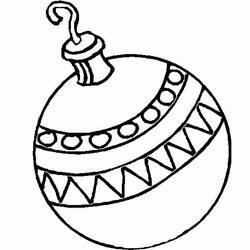 Dibujo para colorear: Bola de Navidad (Fiestas y Celebraciones) #176239 - Dibujos para Colorear e Imprimir Gratis