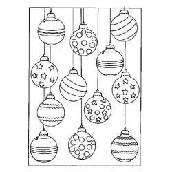 Dibujo para colorear: Bola de Navidad (Fiestas y Celebraciones) #176241 - Dibujos para Colorear e Imprimir Gratis