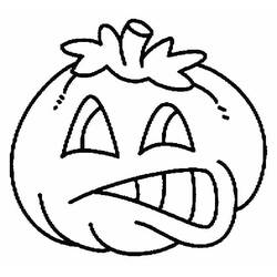 Dibujos para colorear: Calabaza de Halloween - Dibujos para Colorear e Imprimir Gratis