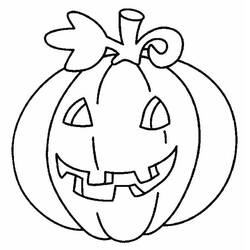 Dibujo para colorear: Calabaza de Halloween (Fiestas y Celebraciones) #190738 - Dibujos para Colorear e Imprimir Gratis