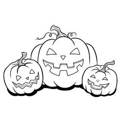Dibujo para colorear: Calabaza de Halloween (Fiestas y Celebraciones) #190741 - Dibujos para Colorear e Imprimir Gratis