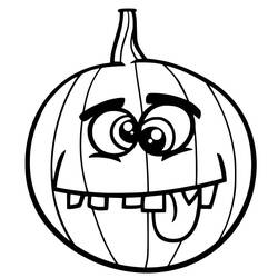 Dibujo para colorear: Calabaza de Halloween (Fiestas y Celebraciones) #190745 - Dibujos para Colorear e Imprimir Gratis