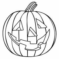 Dibujo para colorear: Calabaza de Halloween (Fiestas y Celebraciones) #190747 - Dibujos para Colorear e Imprimir Gratis