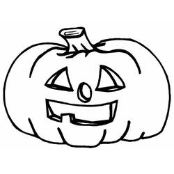Dibujo para colorear: Calabaza de Halloween (Fiestas y Celebraciones) #190748 - Dibujos para Colorear e Imprimir Gratis