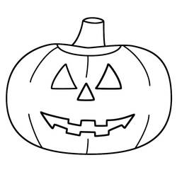 Dibujo para colorear: Calabaza de Halloween (Fiestas y Celebraciones) #190752 - Dibujos para Colorear e Imprimir Gratis