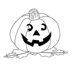 Dibujo para colorear: Calabaza de Halloween (Fiestas y Celebraciones) #190755 - Dibujos para Colorear e Imprimir Gratis