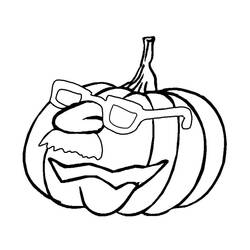 Dibujo para colorear: Calabaza de Halloween (Fiestas y Celebraciones) #190757 - Dibujos para Colorear e Imprimir Gratis
