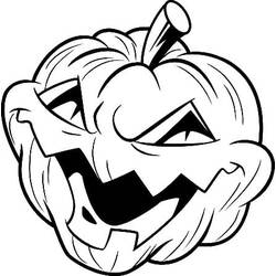 Dibujo para colorear: Calabaza de Halloween (Fiestas y Celebraciones) #190758 - Dibujos para Colorear e Imprimir Gratis