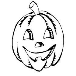 Dibujo para colorear: Calabaza de Halloween (Fiestas y Celebraciones) #190767 - Dibujos para Colorear e Imprimir Gratis