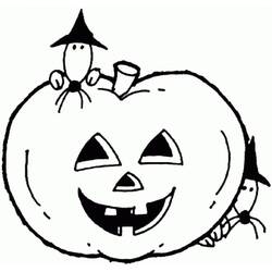 Dibujo para colorear: Calabaza de Halloween (Fiestas y Celebraciones) #190775 - Dibujos para Colorear e Imprimir Gratis