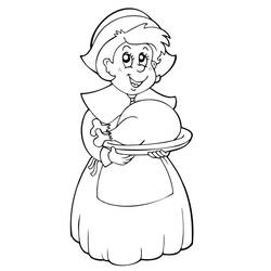 Dibujo para colorear: Día de Acción de Gracias (Fiestas y Celebraciones) #193398 - Dibujos para Colorear e Imprimir Gratis