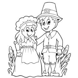 Dibujo para colorear: Día de Acción de Gracias (Fiestas y Celebraciones) #193400 - Dibujos para Colorear e Imprimir Gratis