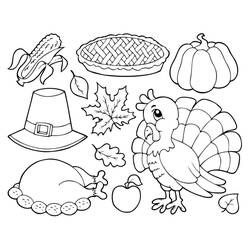 Dibujo para colorear: Día de Acción de Gracias (Fiestas y Celebraciones) #193404 - Dibujos para Colorear e Imprimir Gratis