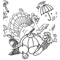 Dibujo para colorear: Día de Acción de Gracias (Fiestas y Celebraciones) #193406 - Dibujos para Colorear e Imprimir Gratis