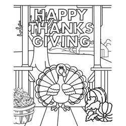Dibujo para colorear: Día de Acción de Gracias (Fiestas y Celebraciones) #193407 - Dibujos para Colorear e Imprimir Gratis