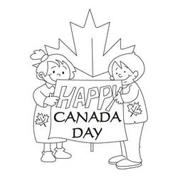 Dibujo para colorear: Día de Canadá - 1 de Julio (Fiestas y Celebraciones) #193569 - Dibujos para Colorear e Imprimir Gratis