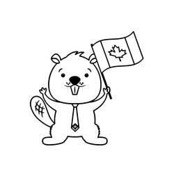 Dibujo para colorear: Día de Canadá - 1 de Julio (Fiestas y Celebraciones) #193570 - Dibujos para Colorear e Imprimir Gratis