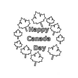 Dibujo para colorear: Día de Canadá - 1 de Julio (Fiestas y Celebraciones) #193572 - Dibujos para Colorear e Imprimir Gratis